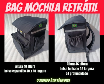 Bag Mochila Retrátil  CAPOTA