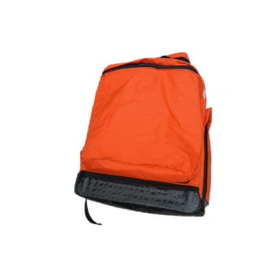 Bag Mochila LARANJA Estrutura 39 cm Bolso com zipers